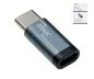 Preview: Adapter, USB C male to Micro USB female aluminum, space grey, DINIC Box
